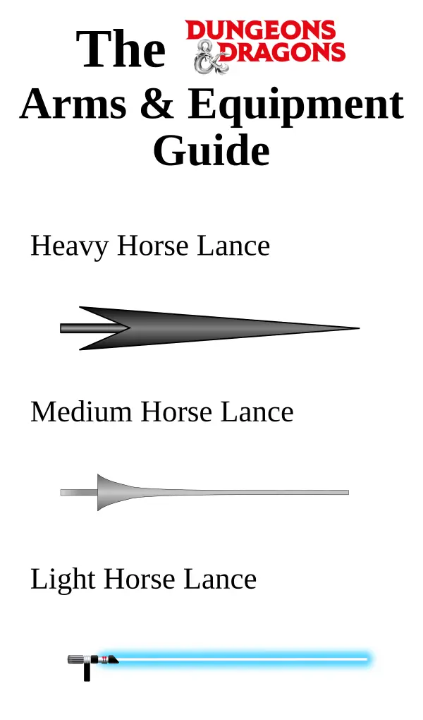 D&D Cartoon - Comparing Lances