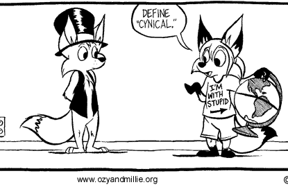 Define "Cynical". from Ozy and Millie by D.C. Simpson