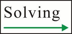 A Large Solving Logo