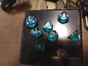 A set of role-playing games dice